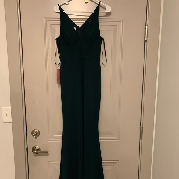 BHLDN Dresses & Skirts - BHLDN dark emerald long dress